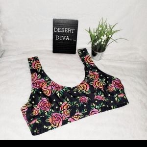 Plus Size Floral Swimsuit Top/Bralette